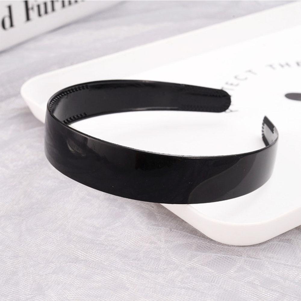 Fashion Plastic Mens Unisex Women Black Wavy Hair Hoop Head Hoop Hair accessories Headband