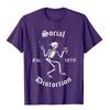Vintage Social Arts Distortion Band Music 1979 Legends Gifts Oversized Tees Designer Unisexs T Shirts Cotton Tops Tees Comfortable