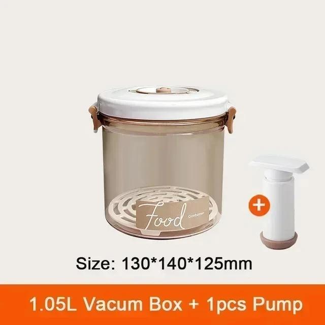 Food Vacuum Storage Box Sealed Kitchen Fresh-Keeping Box Large Capacity Food Transparent Storage Container with Vacuum Pump