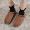 Women's Wool Slippers Warm Platform Wool Low-top Snow Boots Slippers Women's Outdoor Anti-Slip Boots Shoes for Women