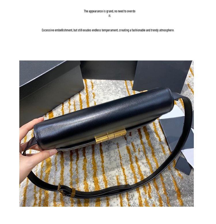 2024 Genuine Leather Women's Classic Tofu Crossbody Bag - Fashionable, Versatile, Small Square Handbag