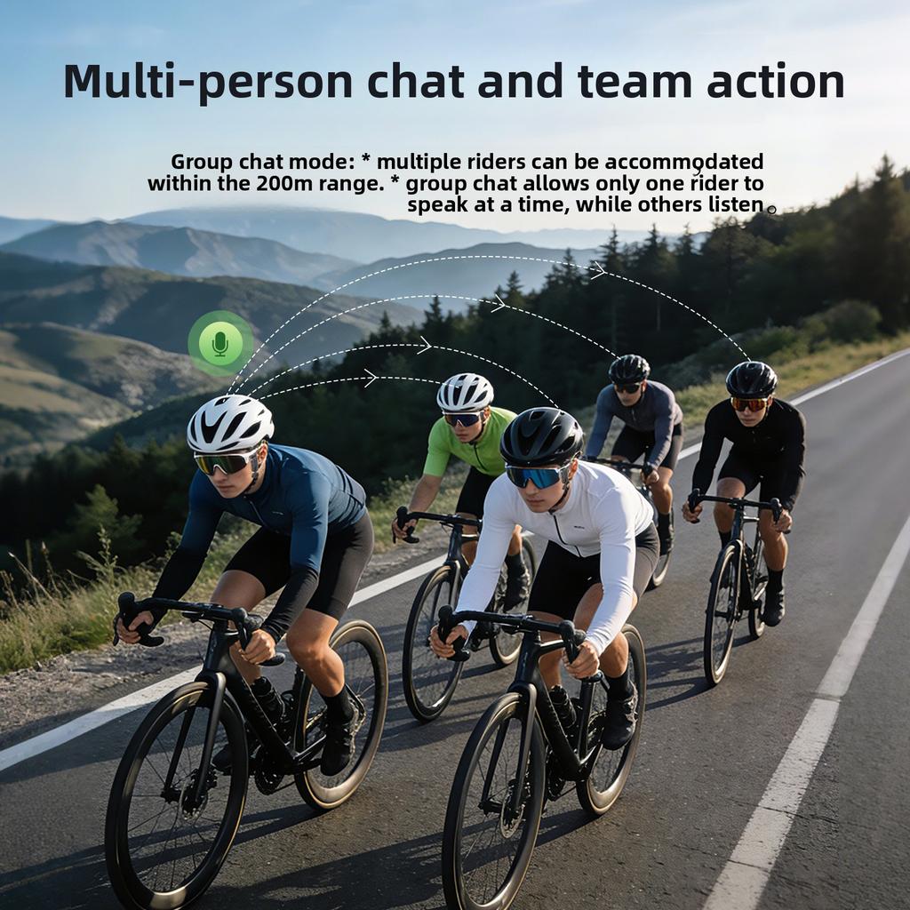 Outdoor Riding Mountain Bike Wireless Bluetooth Music Sharing Headset Ski Climbing Helmet Intercom Headset