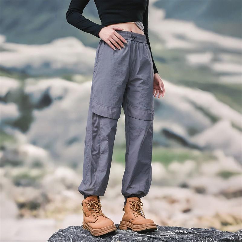Men Women Same Outdoor Pants Windproof Waterproof Sun Protection Lightweight Casual Trousers