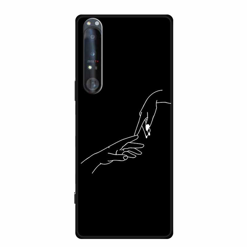 Простой окрашенный ТПУ мягкий чехол-накладка с полым дизайном для Sony 1 IV