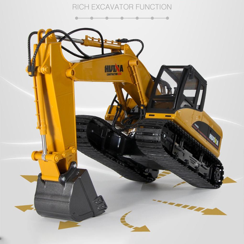 1/14 580 RTR 23CH Металлический RC Экскаватор 580 Радиоуправляемый Грузовик Машина с Машиной Свет Звук RC Модель Дистанционного Экскаватора