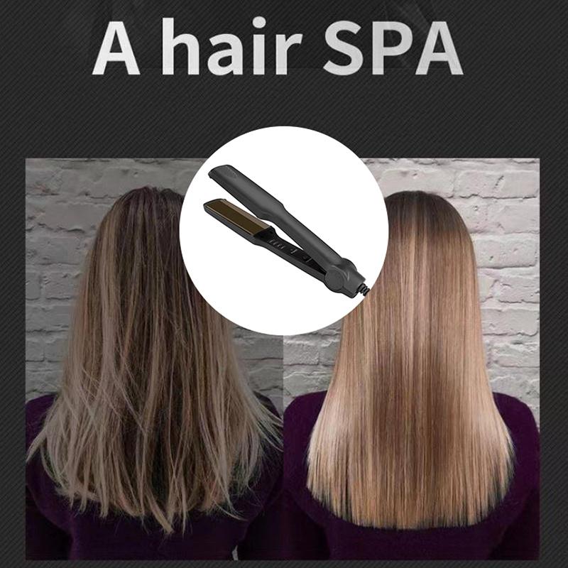 Hair Straightener Curler 2 in 1 Professional Ceramic Crimper Corrugated Adjustable Heat for Perfect Styles at Home and Salon