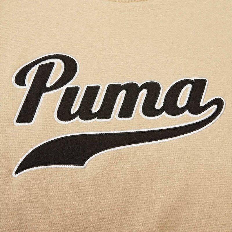 PUMA Sweatshirts Men's Beige Crew Neck Moderate Other 534383-20
