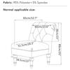 Elastic Cationic Thickened Fat Chair Cover Without Armrests Hotel Restaurant Coffee Shop Chair Chair Cover