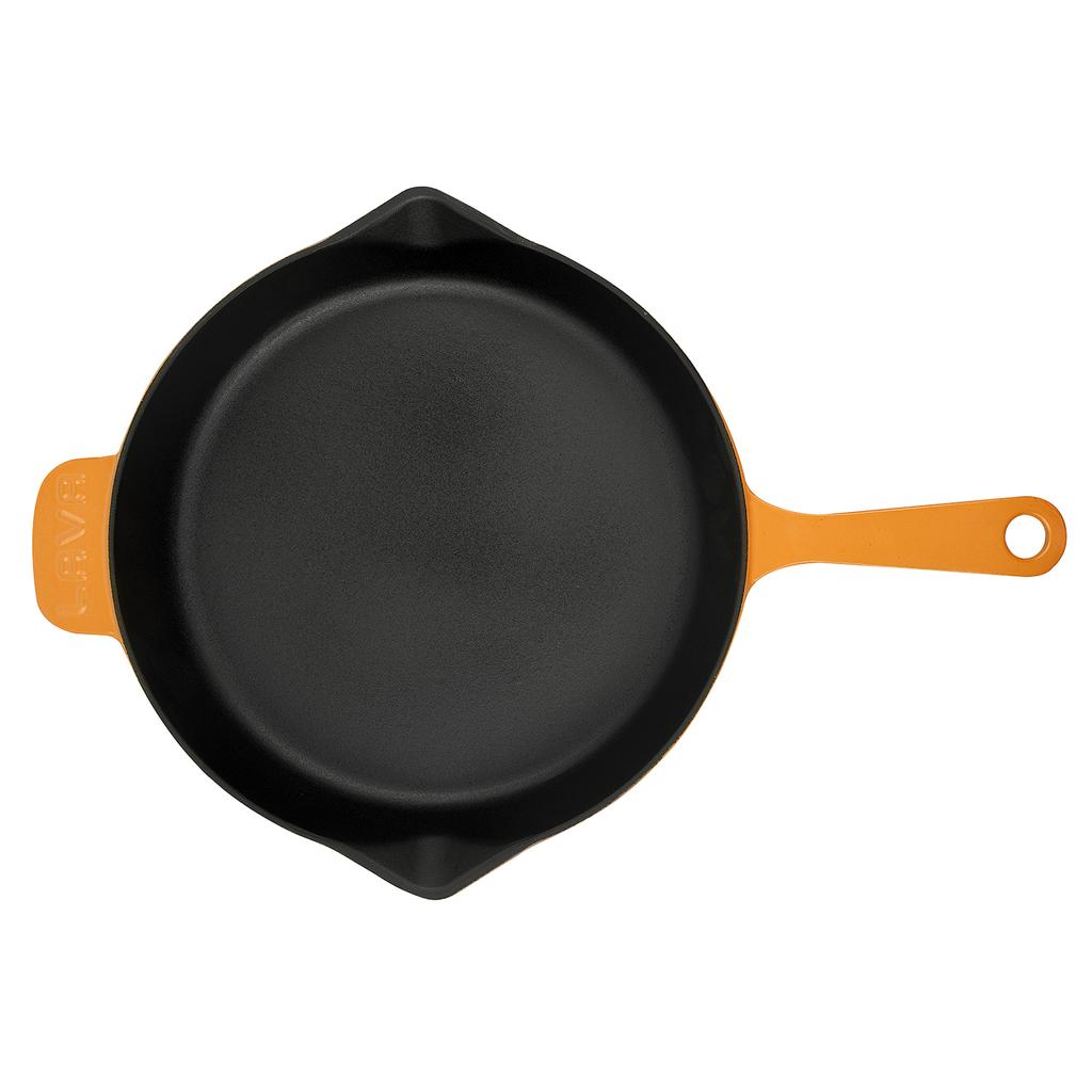 Lava Чугунная сковорода с круглой пружиной. Горка. Ø 28см.