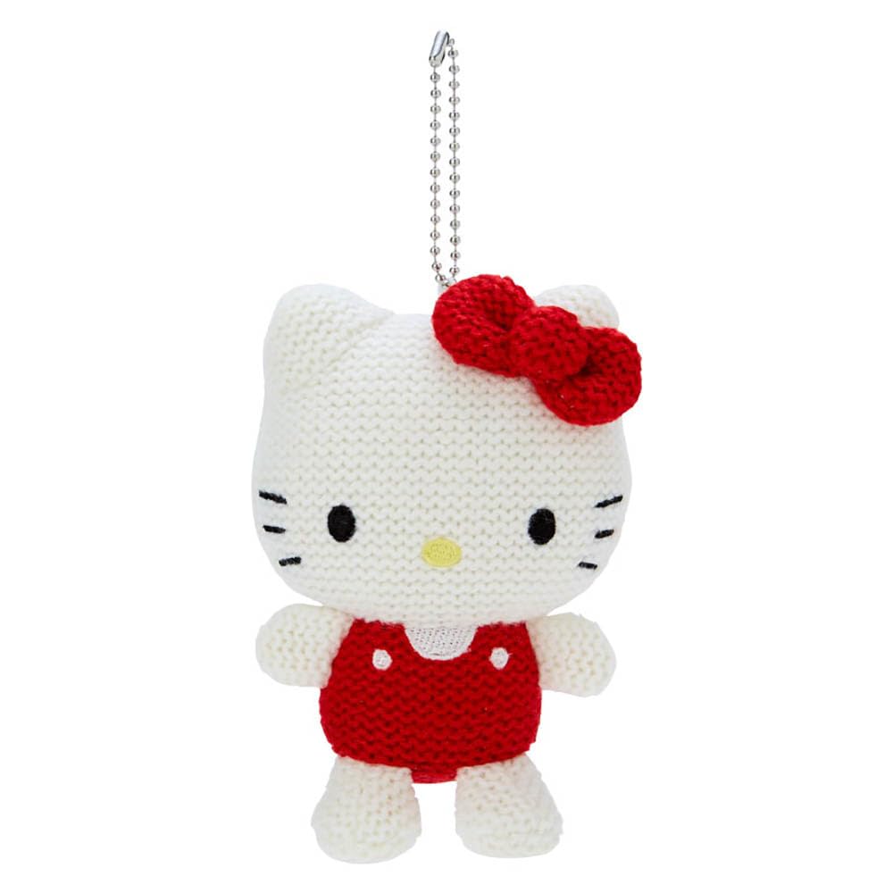 Sanrio Amigurumi Style Knit Mascot Holder Hello Kitty Width 9 X Depth 5 X Height 499871 Approx. 12.5cm