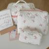 Korean 1 Pencil Piece Chic Case For Girl Sweet Simplicity White Color Bow Pencil Pouch Student High Capacity Soft Stationery Bag