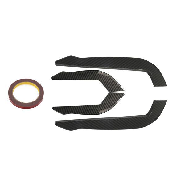 Декоративные накладки на передний бампер, комплект из 4 штук для Ford Focus Hatchback/Sedan ST-Line 2019-2021