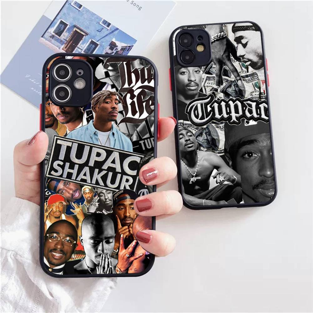 Рэпер 2Pac Певец Тупак Чехол Для iPhone X XS 11 12 13 14 15 16 pro MAX mini Чехол Для Телефона Матовый Ударопрочный