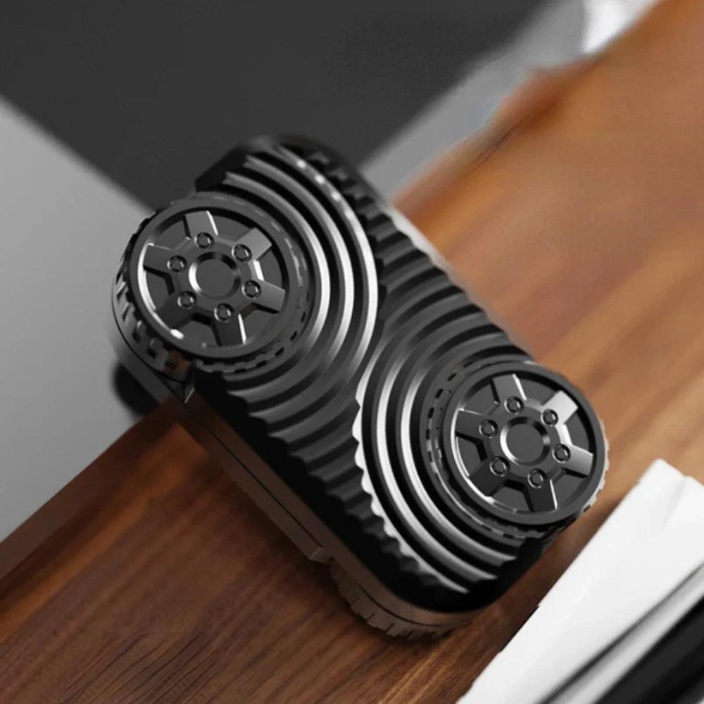 Wheels Rolling Unlimited Pushing Card New Metal Fidget Toy EDC Pressure Relief Play Cool Relaxing Anti Anxiety Small Exquisite
