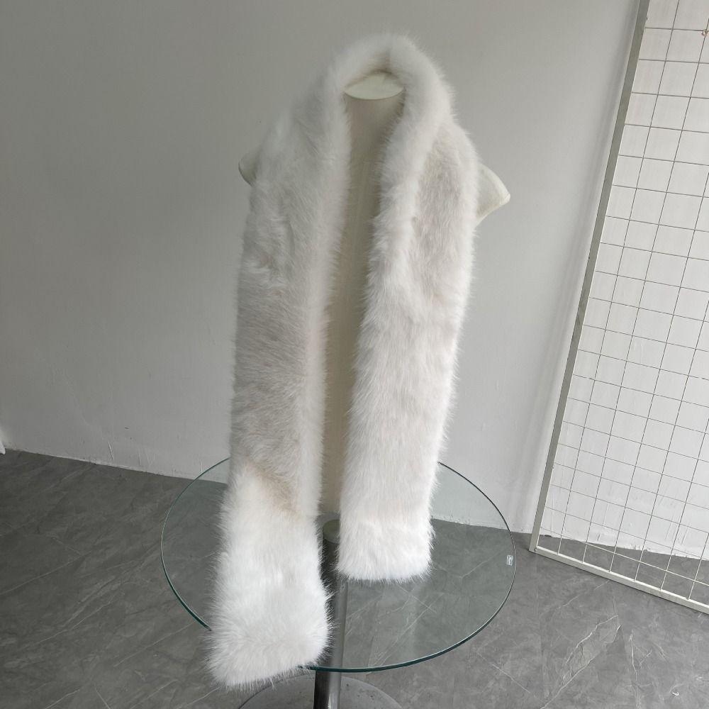 Soft Plush Scarf Thickened Leopard Print Scarf Warm Winter Scarf For Women