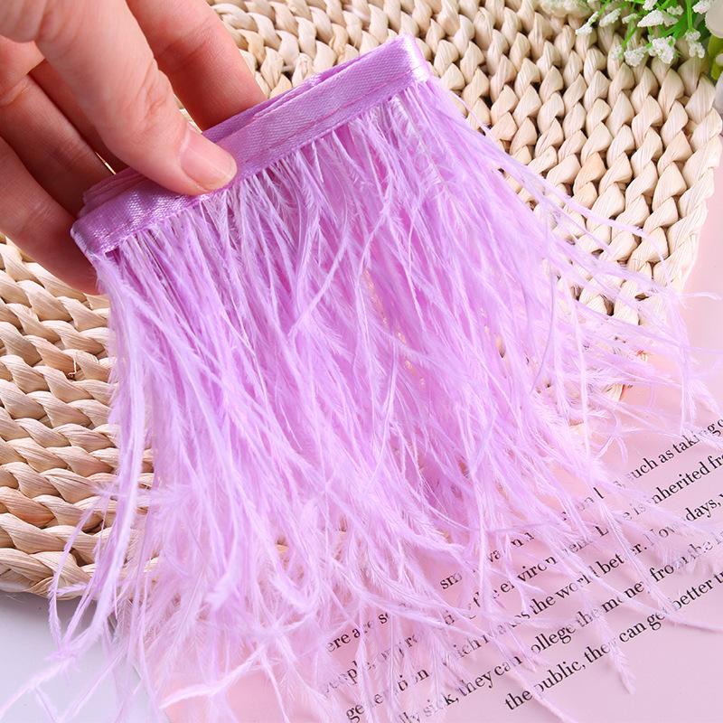 Ostrich Hair Diy Jewelry Accessories Feathers Ostrich Feathers Clothes Cuffs Skirt Decoration