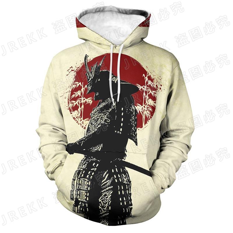 Spring Autumn Japan Ronin Samurai 3D Print Hoodies Men Women Children Hooded Harajuku Cool Swearshirts Fashion Streetwear