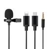 Mobile Phone Mini Microphone, Karaoke Voice-activated Wired Recording Lavalier Microphone