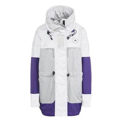 Stella McCartney Color Block High Neck Design Jacket Women Jacket Dark-Silver-Serye Grey Light-Blue-Serye College-Purple FU0271