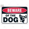 Putuo Decor Beware of Warning Vintage Tin Sign Plaque Metal Plate Guard Dog Signs Wall Art Posters for No Trespassing Farmhouse