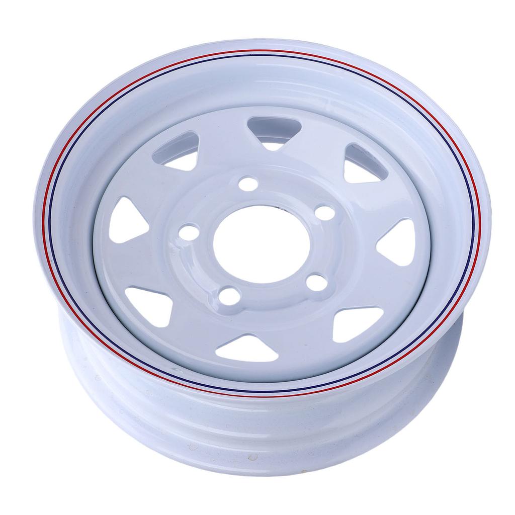 12 Inch Trailer Rim 1100 Lbs Load Capacity 12x4 5 114.3 Trailer Wheel Rim Alloy 5 Bolt Holes for Boat Cargo Trailers