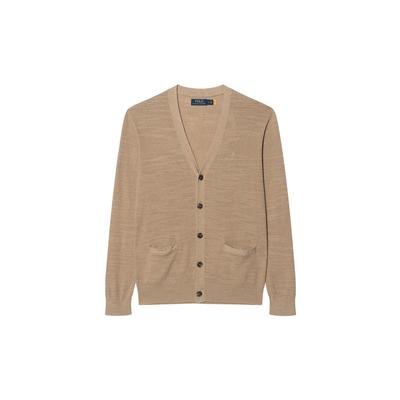 Polo Ss22 V-образный вырез однобортный однотонный кардиган мужские кардиганы коричневый MNPOSWE16821040-250