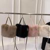 Faux Fur Tote Bag Women's Bucket Plush Luxury Design Ladies Handbags Soft Winter Crossbody Shoulder Bags