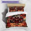 3PC Custom Name Samurai Armor Bedding Set Printed  Bedding Set Duvet Cover Closure Includes 1 Duvet Cover & 63 Pillowcases for Bedroom
