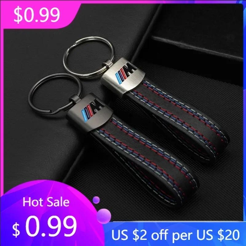 BABA1 Car Sticker 2025 Hot For BMW Car Emblem Keychain Metal Fine Leather Keyring Chain For BMW X1 X2 X3 X5 X4 X6 X7 G30 G20 G32 G11 G