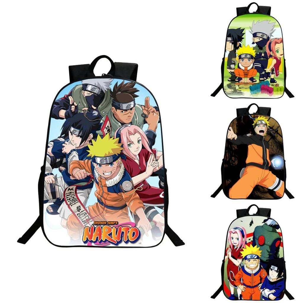 Стильный аниме рюкзак Наруто с прочной конструкцией и регулируемыми плечевыми лямками