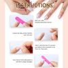 24 шт. Цветочные накладные ногти 3D Гелевые типсы для ногтей Новые Press on Nails Дизайн ногтей