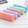 10 полотенец для лица из микрофибры, полотенца для лица, полотенца для лица из кораллового флиса, квадратные полотенца для женщин (случайные цвета)