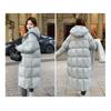 Fashion Winter Womens Thickened Long Down Cotton Coat Loose Warm Padded Jacket Knee Length