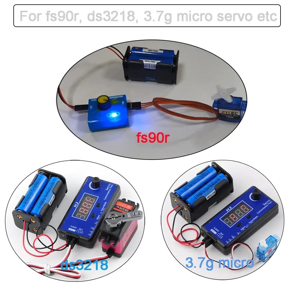 GTIWUNG 2-Pack OnOff Power Switch Receiver Switch & 6-Piece 4-Cell Double-Sided Holder 4 x 1.5V AA Container Holder Case with JST Connector Plug for