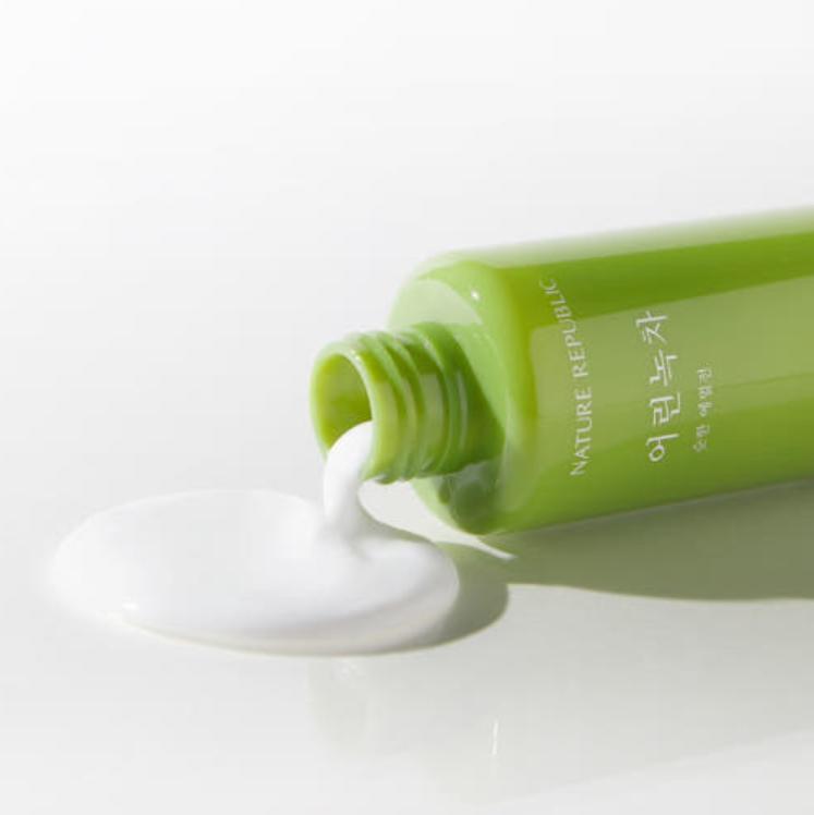 Nature Republic Мягкая эмульсия с зеленым чаем – 155 мл | Легкое увлажнение для чувствительной кожи