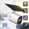 2K Solar Camera Security Outdoor with Spotlight & Siren, AI Detection Wireless Cameras for Home Security, 3MP Color Night Vision/2-Way Talk