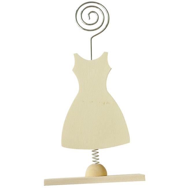 Porte photo - DTM - Découpé robe - Bois - 1 photo