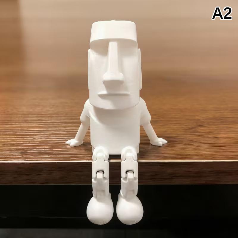 3D-печатная статуэтка Остров Пасхи, ornament с подвижными суставами, коллекционная фигурка, декор для дома и стола, подарок на вечеринку