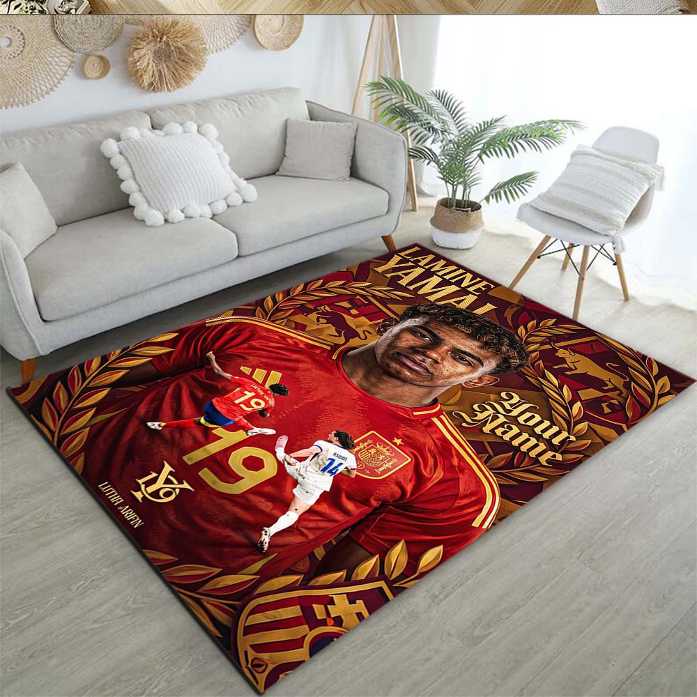 Lamin Yamal Customize Your Name Floor Mat Design For Foyer Bedrooms Study Room Living Rooms Antislip Rug Office Home Decor