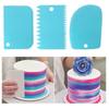 3PCS/Set Plastic Cake Decorating Tools Dough Cutter Icing Scrappers Kitchen Accessories Cake Edge Smoother Cream Butter Spatulas