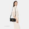[Pre-Owned] Arli Gold Logo Double G Metal Accessory Leather Small Square Crossbody Shoulder Bag - Good #TJVH3B