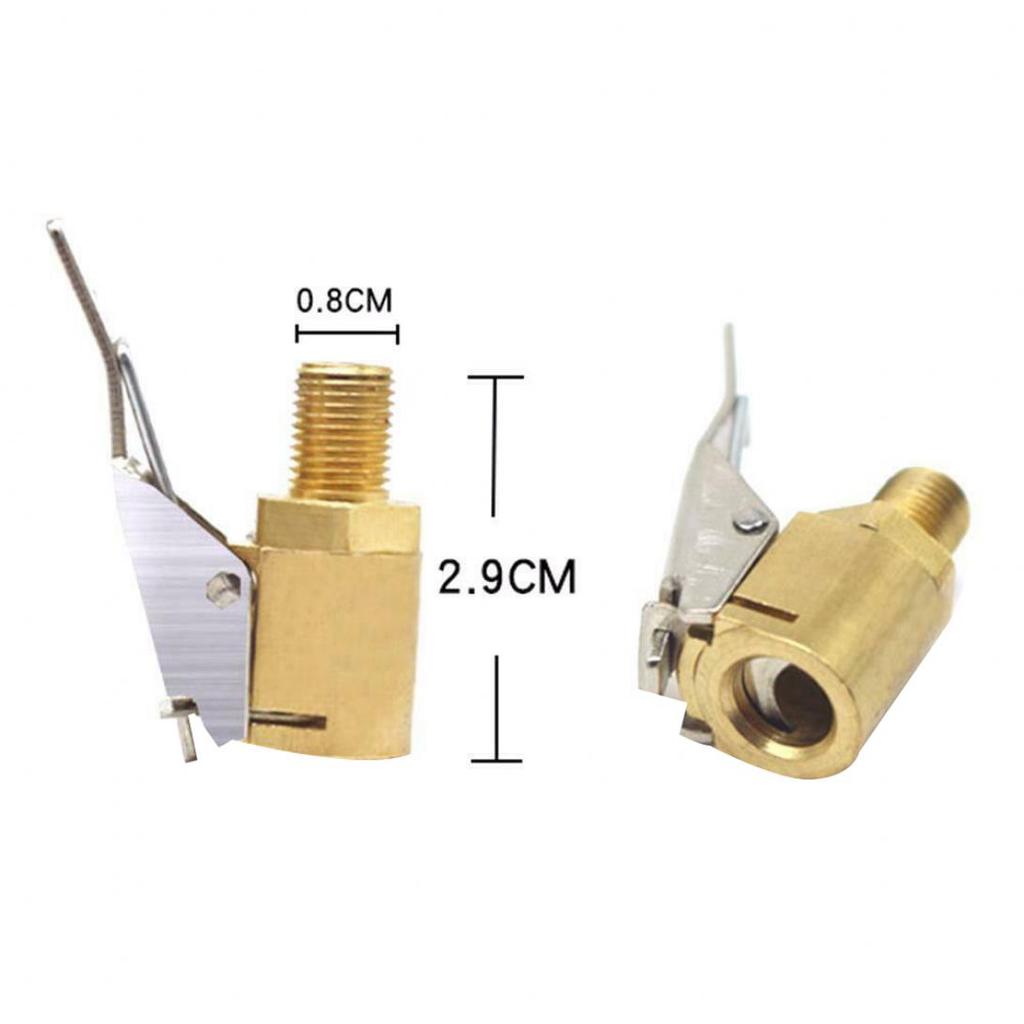 Car Care Car Truck Tyre Tire Inflator Valve Air Pump Clip Nozzle Metal Adapter Connector ADM