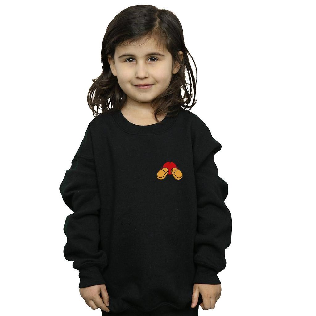 Disney Girls Mickey Mouse Backside Breast Print Sweatshirt