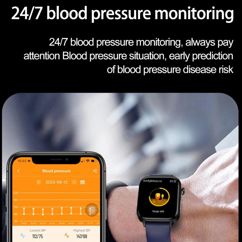 2025 Новые умные часы для здоровья с ИИ-диагностикой для женщин, функция ЭКГ и ВСР, артериальное давление, мочевая кислота, липиды, BT-звонок, умные часы для женщин