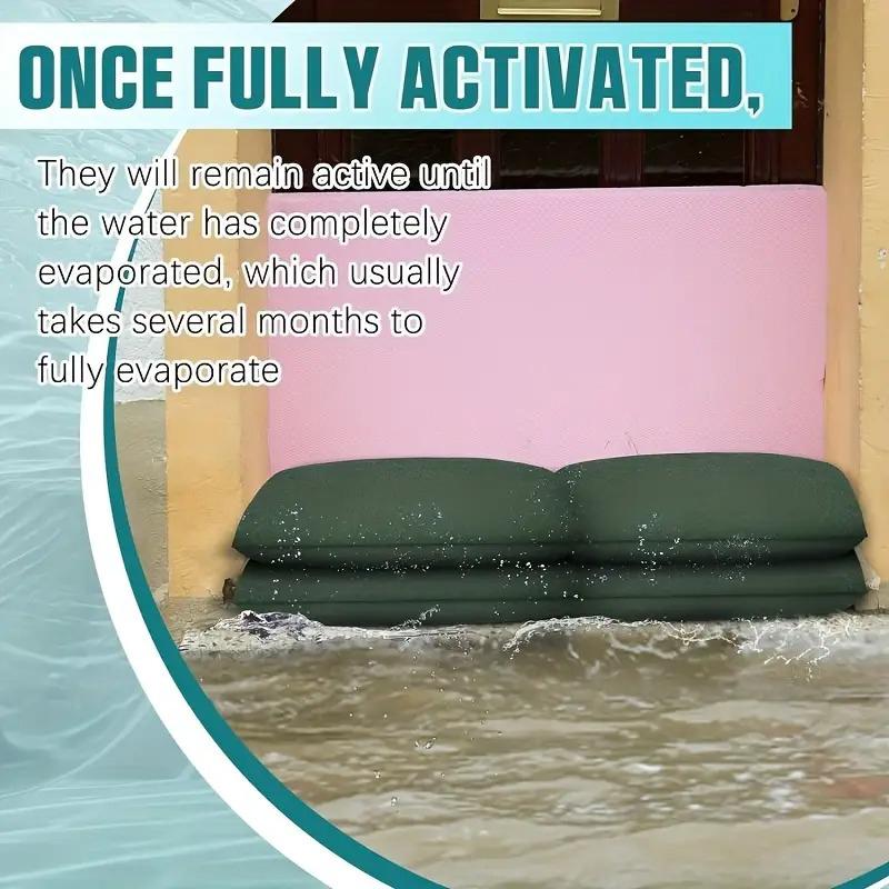 1шт водоактивируемый безводный впитывающий водопоглощающий мешки для контроля за наводнениями быстро устанавливаемые барьеры от наводнений для защиты дома