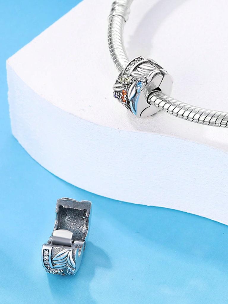 Шармы Plata Fritillaria Снежинка Бусины Шарм Медь Покрытие Подходит Медьоригинал Браслет Для Изготовления Украшений Diy Шарм