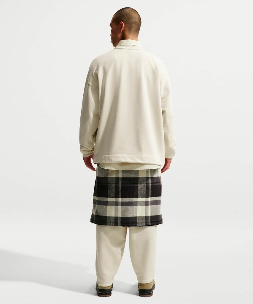 Nike Спортивные штаны Club Oversized из французского терри M - Светло-хаки:Белый / If0722-229