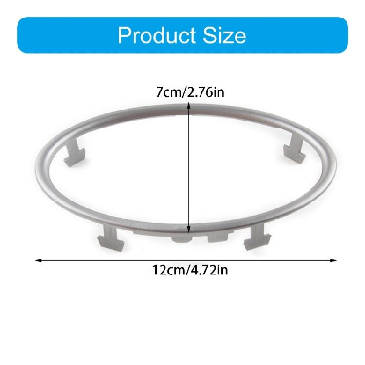 Air Conditioning Trim Outlet Decoration Vent Trim Circle Sticker for Automotive Stylish, Car Styling Visual Appeal 4pcs