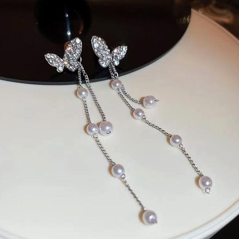 Длинные серьги с кисточками Женские Корейский Дизайн ДунДэмун Универсальные серьги