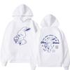 Korean NewJeans Bunny Kawaii Graphic Zip Up Hoodies Fashion Kpop Style Cute Hoodie Men Women's Casual Jackets Zipper Sweatshirts